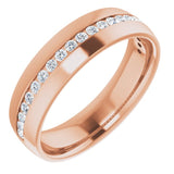 14K Rose Gold 3/8 CTW Lab-Grown Diamond Band