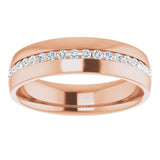 14K Rose Gold 3/8 CTW Lab-Grown Diamond Band