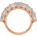 14K Rose Gold 5 3/8 CTW Lab-Grown Diamond Anniversary Band