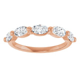 14K Rose Gold 9/10 CTW Lab-Grown Diamond Anniversary Band