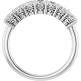 14K White Gold 1 5/8 CTW Natural Diamond Anniversary Band