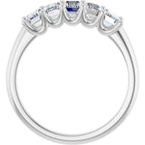 14K White Gold 1 3/4 CTW Natural Diamond Anniversary Band