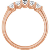14K Rose Gold 1 1/6 CTW Natural Diamond Anniversary Band