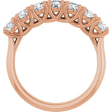 10K Rose Gold 1 CTW Natural Diamond Anniversary Band