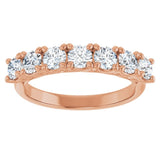 10K Rose Gold 1 CTW Natural Diamond Anniversary Band