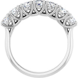 10K White Gold 1 1/2 CTW Natural Diamond Anniversary Band