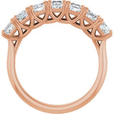 10K Rose Gold 1 1/8 CTW Natural Diamond Anniversary Band