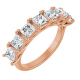 10K Rose Gold 2 1/8 CTW Natural Diamond Anniversary Band