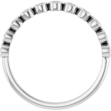 10K White Gold 1/5 CTW Natural Diamond Anniversary Band