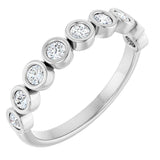 10K White Gold 1/3 CTW Natural Diamond Anniversary Band