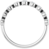 10K White Gold 1/3 CTW Natural Diamond Anniversary Band