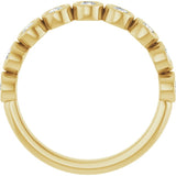 10K Yellow Gold 1/2 CTW Natural Diamond Anniversary Band