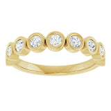10K Yellow Gold 1/2 CTW Natural Diamond Anniversary Band