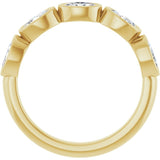 10K Yellow Gold 1 1/3 CTW Natural Diamond Anniversary Band