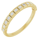 10K Yellow Gold 1/6 CTW Natural Diamond Anniversary Band