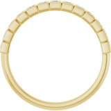 10K Yellow Gold 1/6 CTW Natural Diamond Anniversary Band
