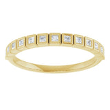 10K Yellow Gold 1/6 CTW Natural Diamond Anniversary Band
