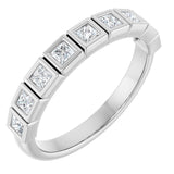 10K White Gold 5/8 CTW Natural Diamond Anniversary Band