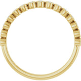 10K Yellow Gold 1/6 CTW Lab-Grown Diamond Anniversary Band