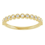 10K Yellow Gold 1/6 CTW Lab-Grown Diamond Anniversary Band