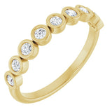 10K Yellow Gold 1/4 CTW Lab-Grown Diamond Anniversary Band