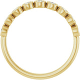 10K Yellow Gold 1/4 CTW Lab-Grown Diamond Anniversary Band