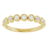 10K Yellow Gold 1/4 CTW Lab-Grown Diamond Anniversary Band