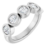 10K White Gold 1 1/6 CTW Lab-Grown Diamond Anniversary Band