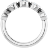 10K White Gold 1 1/6 CTW Lab-Grown Diamond Anniversary Band