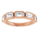 10K Rose Gold 1 5/8 CTW Lab-Grown Diamond Anniversary Band