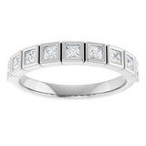 10K White Gold 1/2 CTW Lab-Grown Diamond Anniversary Band