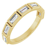 10K Yellow Gold 3/4 CTW Lab-Grown Diamond Anniversary Band