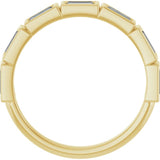 10K Yellow Gold 3/4 CTW Lab-Grown Diamond Anniversary Band