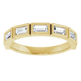10K Yellow Gold 3/4 CTW Lab-Grown Diamond Anniversary Band