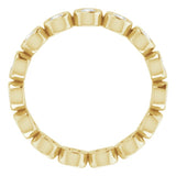 10K Yellow Gold 5/8 CTW Natural Diamond Eternity Band Size 4.5