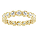 10K Yellow Gold 3/4 CTW Natural Diamond Eternity Band Size 7.75