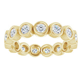 10K Yellow Gold 9/10 CTW Natural Diamond Eternity Band Size 5.5