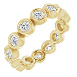 10K Yellow Gold 1 CTW Natural Diamond Eternity Band Size 6.25