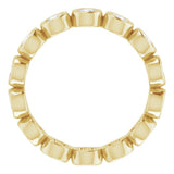 10K Yellow Gold 1 CTW Natural Diamond Eternity Band Size 6.25