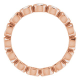 10K Rose Gold 1 1/3 CTW Natural Diamond Eternity Band Size 9