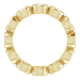 10K Yellow Gold 1 3/8 CTW Natural Diamond Eternity Band Size 4.5