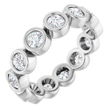 10K White Gold 1 1/2 CTW Natural Diamond Eternity Band Size 7