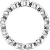 10K White Gold 1 1/2 CTW Natural Diamond Eternity Band Size 7