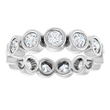 10K White Gold 1 1/2 CTW Natural Diamond Eternity Band Size 7
