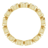 10K Yellow Gold 1 1/2 CTW Natural Diamond Eternity Band Size 7.75