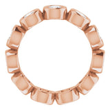 10K Rose Gold 1 5/8 CTW Natural Diamond Eternity Band Size 5