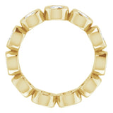 10K Yellow Gold 1 5/8 CTW Natural Diamond Eternity Band Size 5