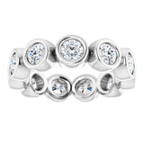 10K White Gold 1 5/8 CTW Natural Diamond Eternity Band Size 5.25