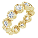 10K Yellow Gold 1 5/8 CTW Natural Diamond Eternity Band Size 5.25