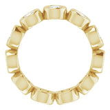 10K Yellow Gold 1 5/8 CTW Natural Diamond Eternity Band Size 5.25